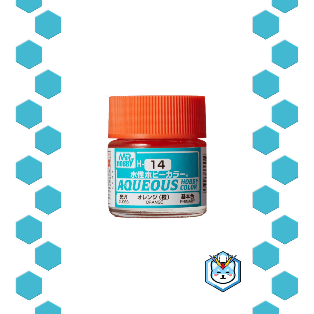 Aqueous Hobby Color H14 Orange - Glacier Hobbies - GSI Creo