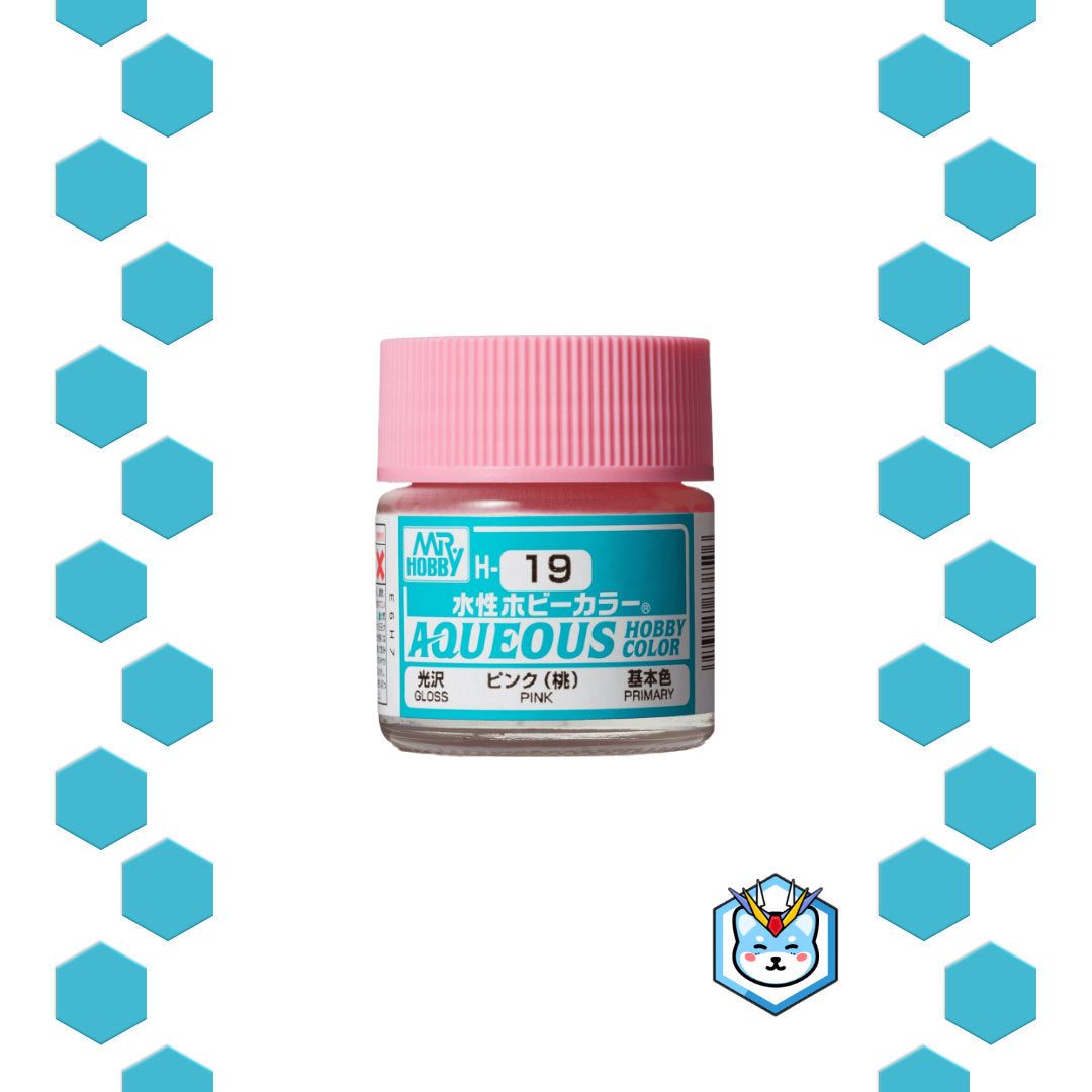 Aqueous Hobby Color H19 Pink - Glacier Hobbies - GSI Creo