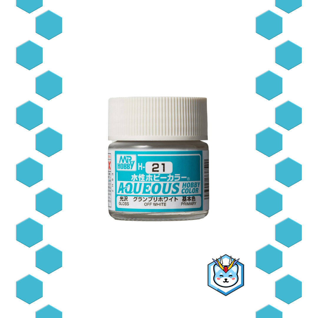 Aqueous Hobby Color H21 Off White - Glacier Hobbies - GSI Creo