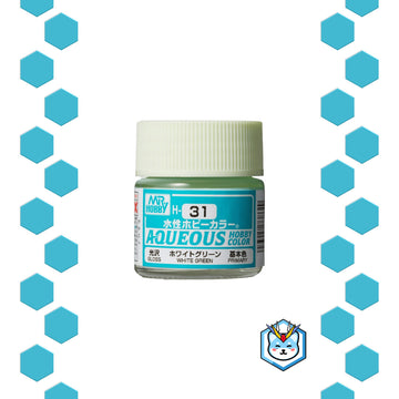 Aqueous Hobby Color H31 White Green - Glacier Hobbies - GSI Creo