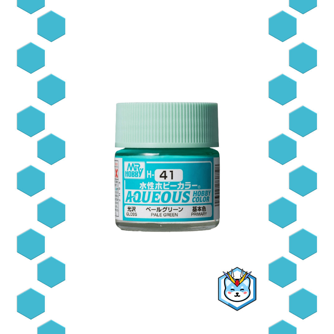 Aqueous Hobby Color H41 Pale Green - Glacier Hobbies - GSI Creo