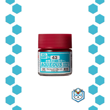 Aqueous Hobby Color H43 Wine Red - Glacier Hobbies - GSI Creo