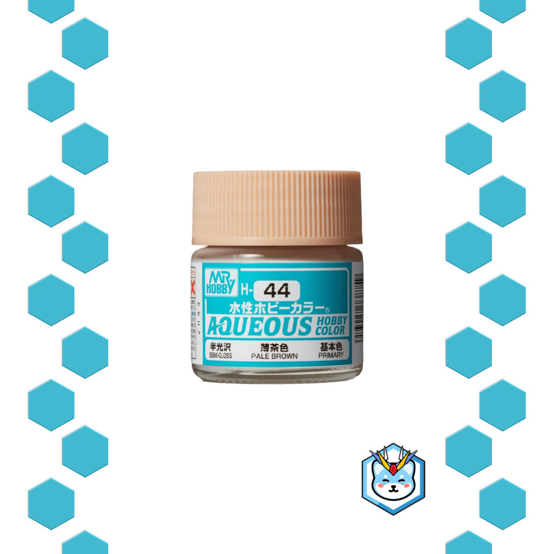 Aqueous Hobby Color H44 Pale Brown - Glacier Hobbies - GSI Creo
