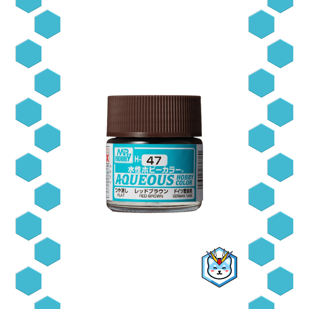 Aqueous Hobby Color H47 Red Brown - Glacier Hobbies - GSI Creo