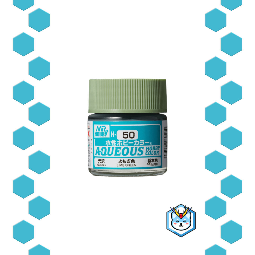 Aqueous Hobby Color H50 Lime Green - Glacier Hobbies - GSI Creo