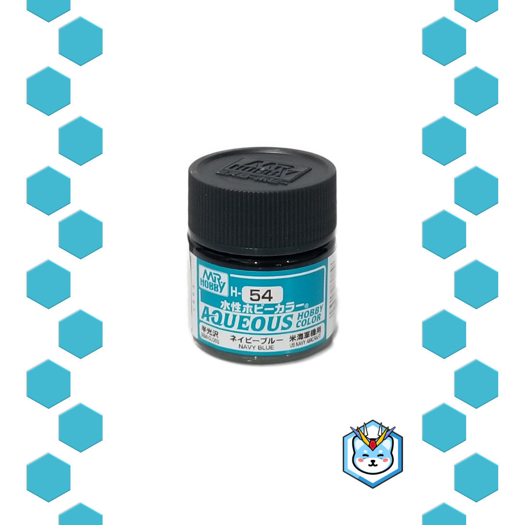 Aqueous Hobby Color H54 Navy Blue - Glacier Hobbies - GSI Creo