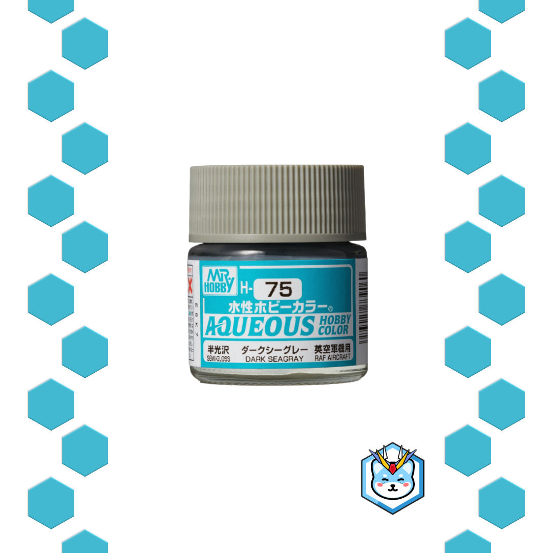 Aqueous Hobby Color H75 Dark SeaGray - Glacier Hobbies - GSI Creo