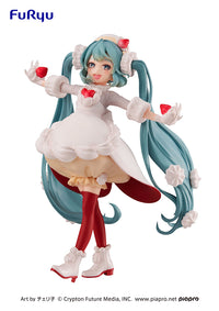 Hatsune Miku Sweet tea time figure-Hatsune Miku・strawberry short - Glacier Hobbies - FURYU Corporation