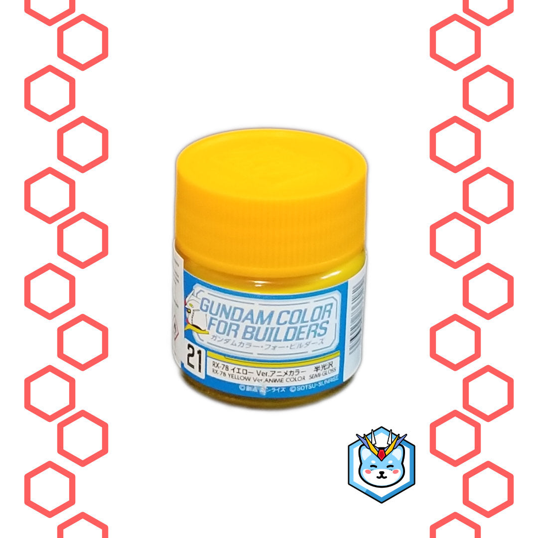 Gundam Color UG21 RX-78 Yellow Ver. ANIME Color - Glacier Hobbies - GSI Creo