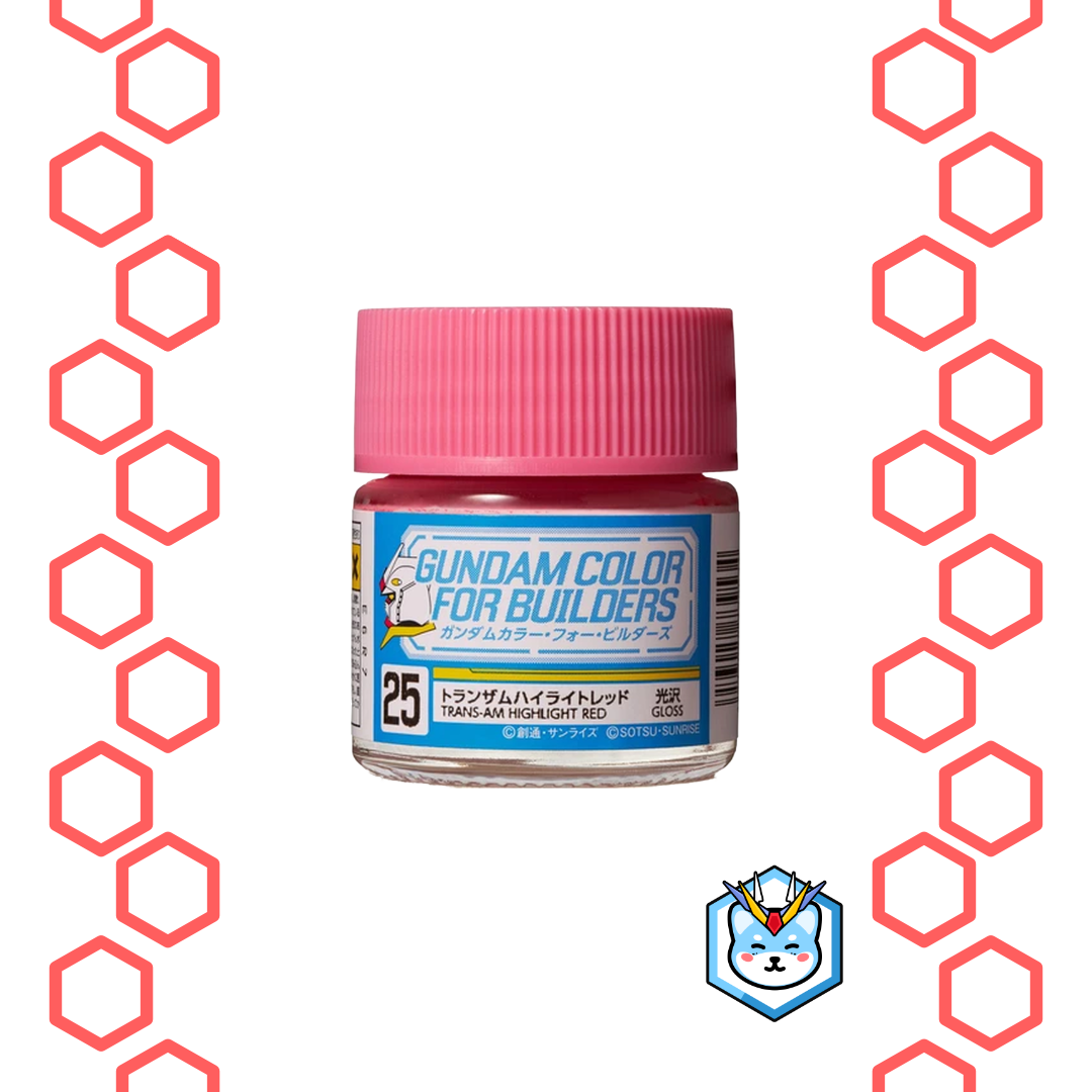 Gundam Color UG25 TRANS-AM Highlight Red - Glacier Hobbies - GSI Creo