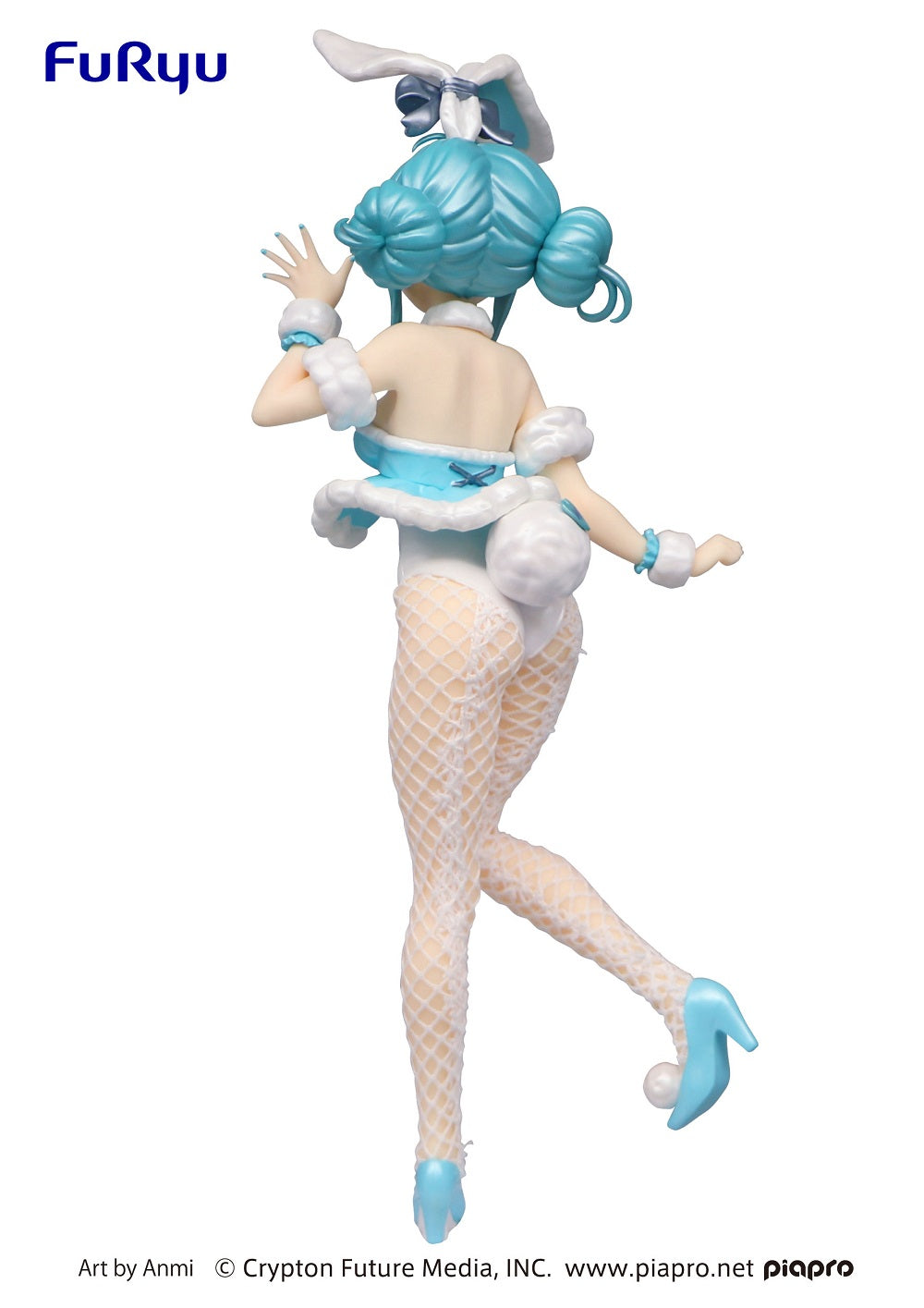 Hatsune Miku BiCute Bunnies Figure - Hatsune Miku White Rabbit Pearl Color ver. - Glacier Hobbies - FURYU Corporation
