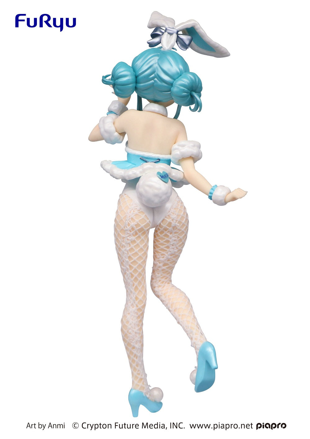 Hatsune Miku BiCute Bunnies Figure - Hatsune Miku White Rabbit Pearl Color ver. - Glacier Hobbies - FURYU Corporation