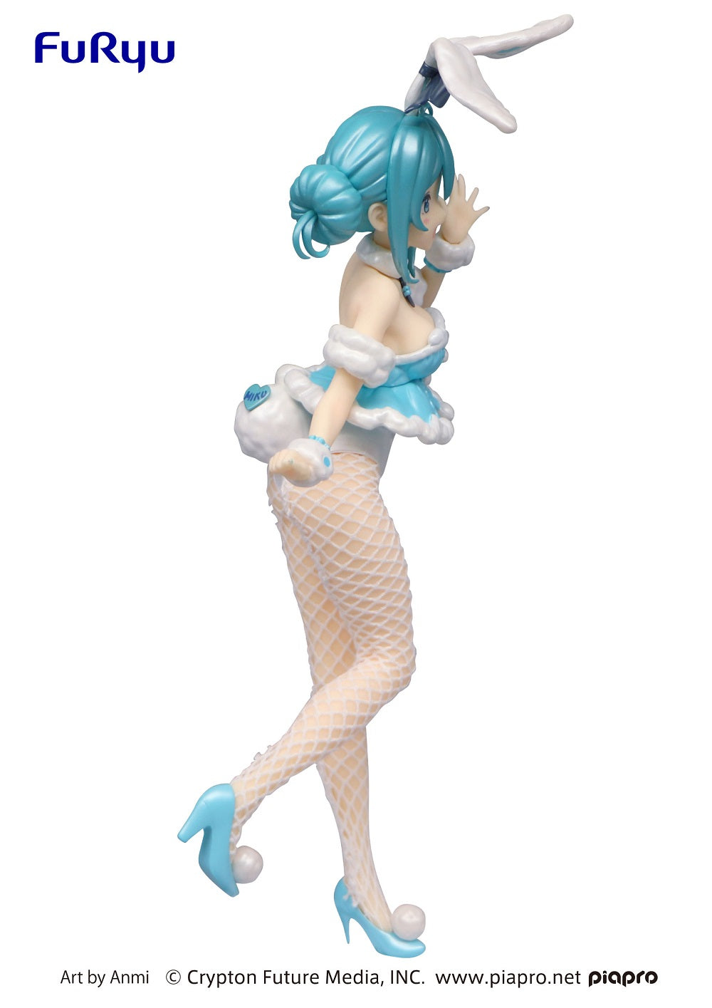 Hatsune Miku BiCute Bunnies Figure - Hatsune Miku White Rabbit Pearl Color ver. - Glacier Hobbies - FURYU Corporation