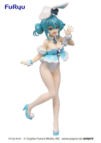 Hatsune Miku BiCute Bunnies Figure - Hatsune Miku White Rabbit Pearl Color ver. - Glacier Hobbies - FURYU Corporation