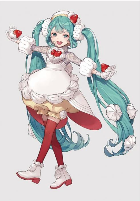 Hatsune Miku Sweet tea time figure-Hatsune Miku・strawberry short - Glacier Hobbies - FURYU Corporation