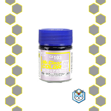 Mr. Clear Color GX103 GX Deep Clear Blue - Glacier Hobbies - GSI Creo