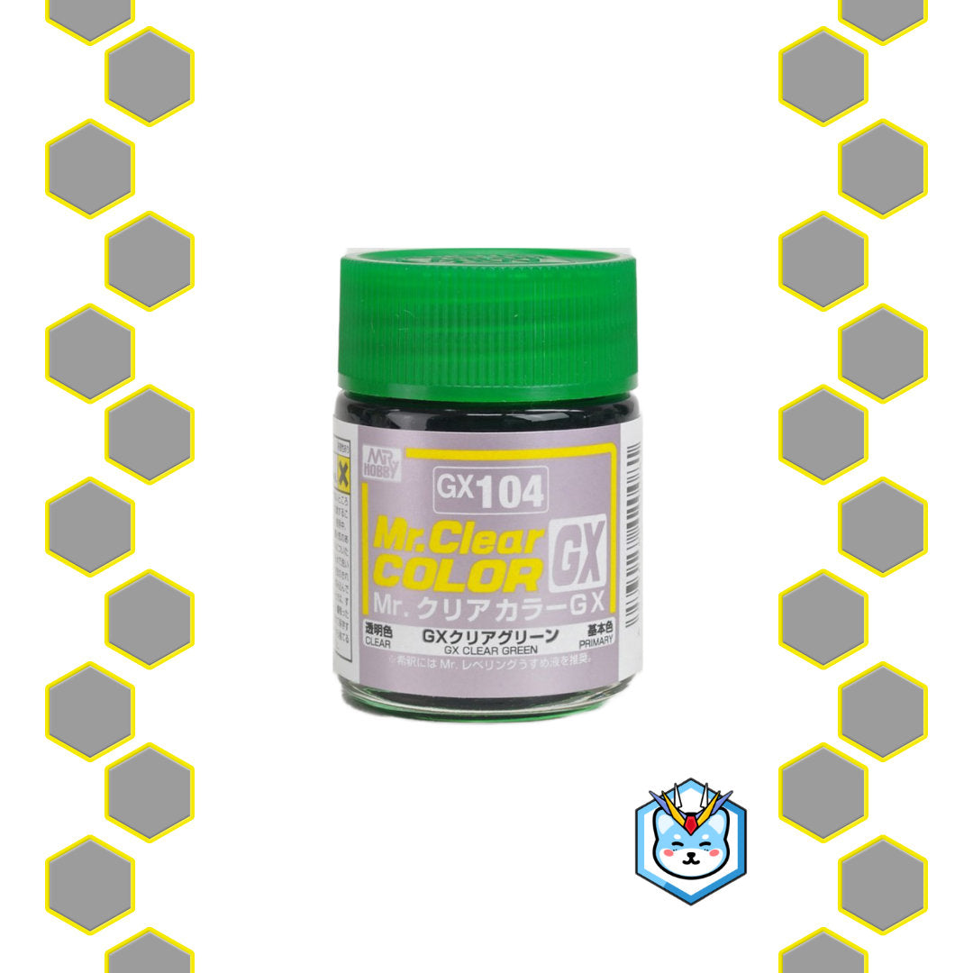 Mr. Clear Color GX104 GX Clear Green - Glacier Hobbies - GSI Creo