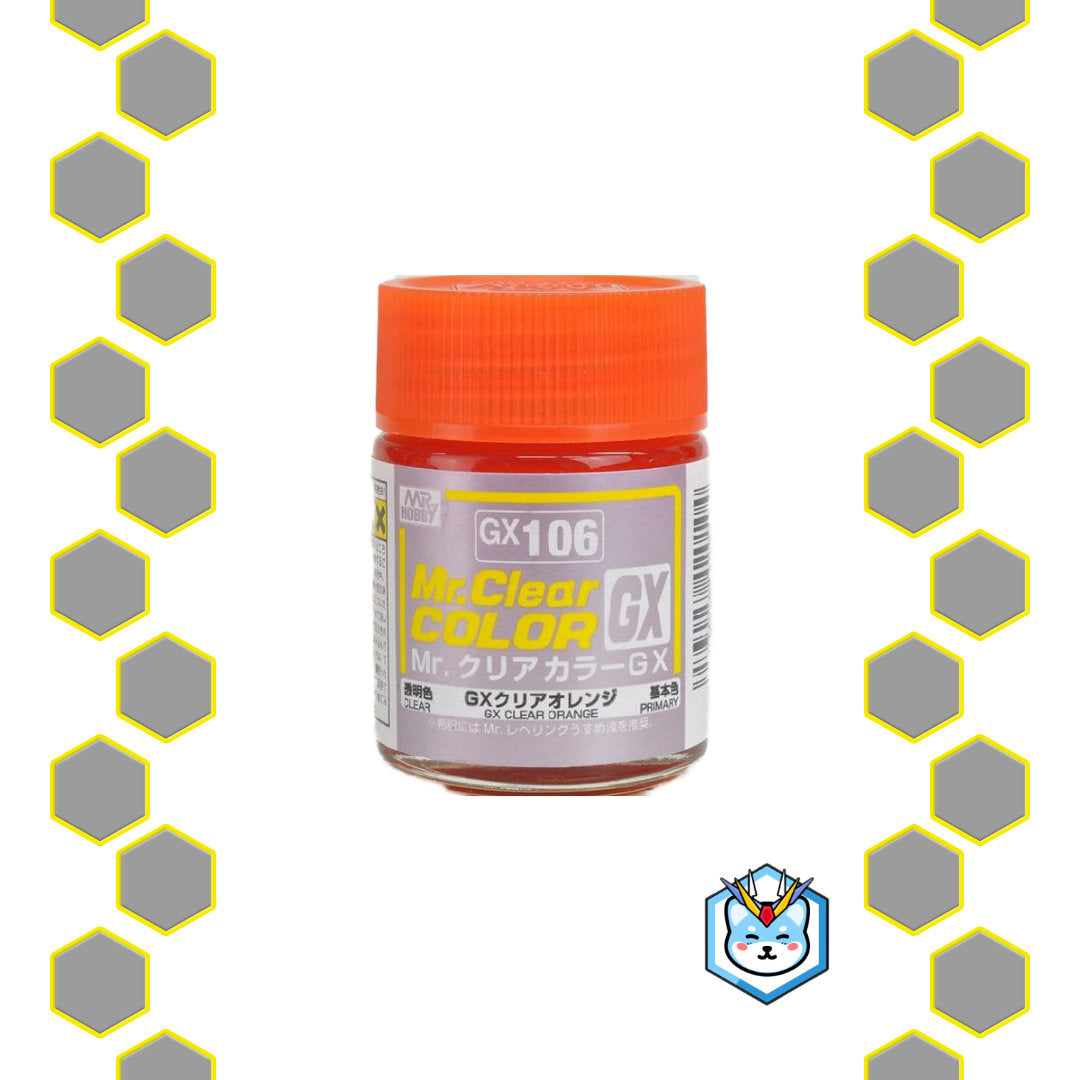 Mr. Clear Color GX106 Clear Orange - Glacier Hobbies - GSI Creo