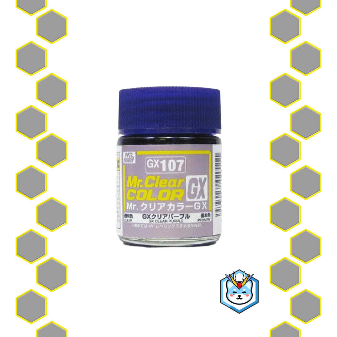 Mr. Clear Color GX107 GX Clear Purple - Glacier Hobbies - GSI Creo