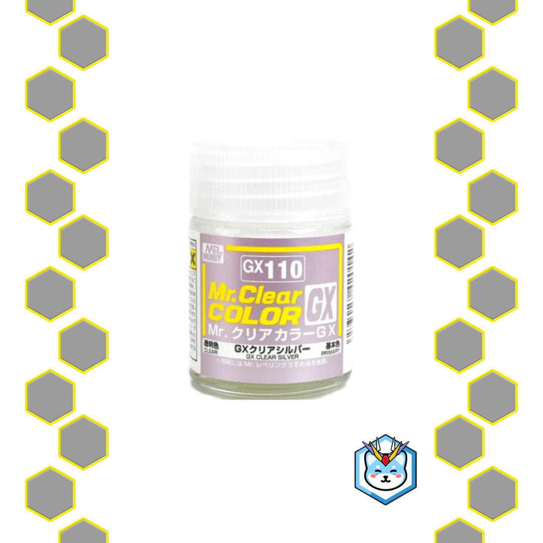 Mr. Clear Color GX110 GX Clear Silver - Glacier Hobbies - GSI Creo