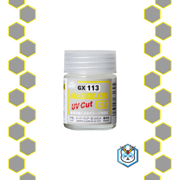 Mr. Clear Color GX113 Flat Super Clear III UV Cut - Glacier Hobbies - GSI Creo