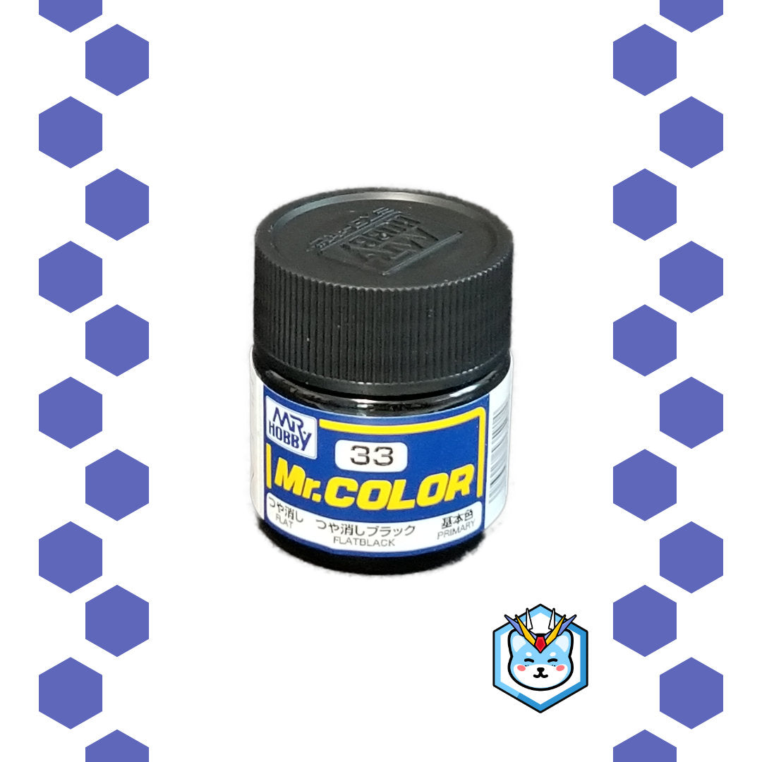 Mr. Color C33 Flat Black - Glacier Hobbies - GSI Creo