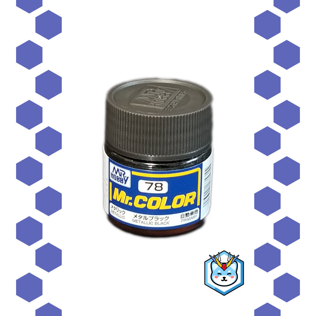 Mr. Color C78 Metallic Black - Glacier Hobbies - GSI Creo