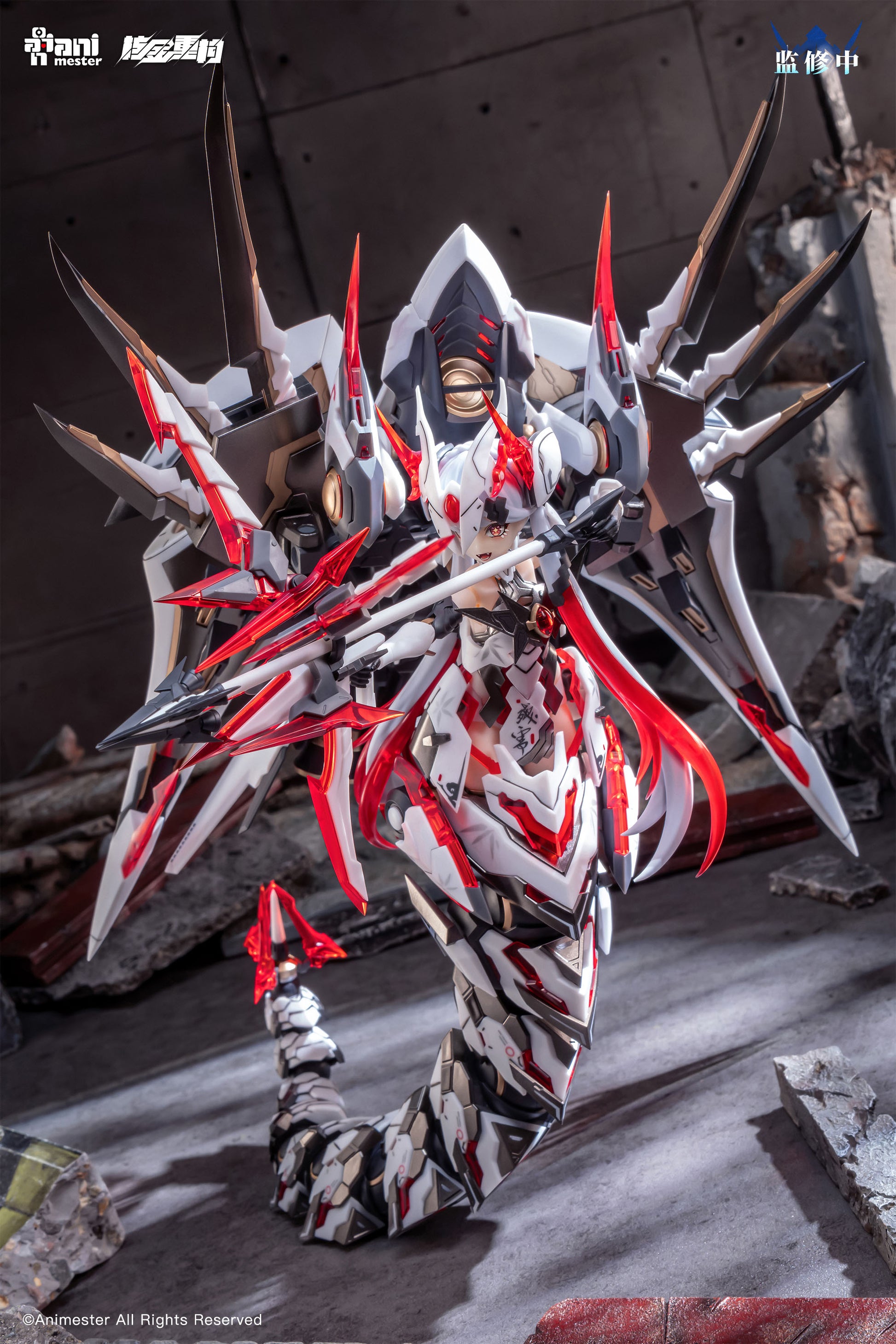 ANIMESTER X NUCLEAR GOLD RECONSTRUCTION POLARIS WHITE 1/12 PLASTIC MODEL KIT