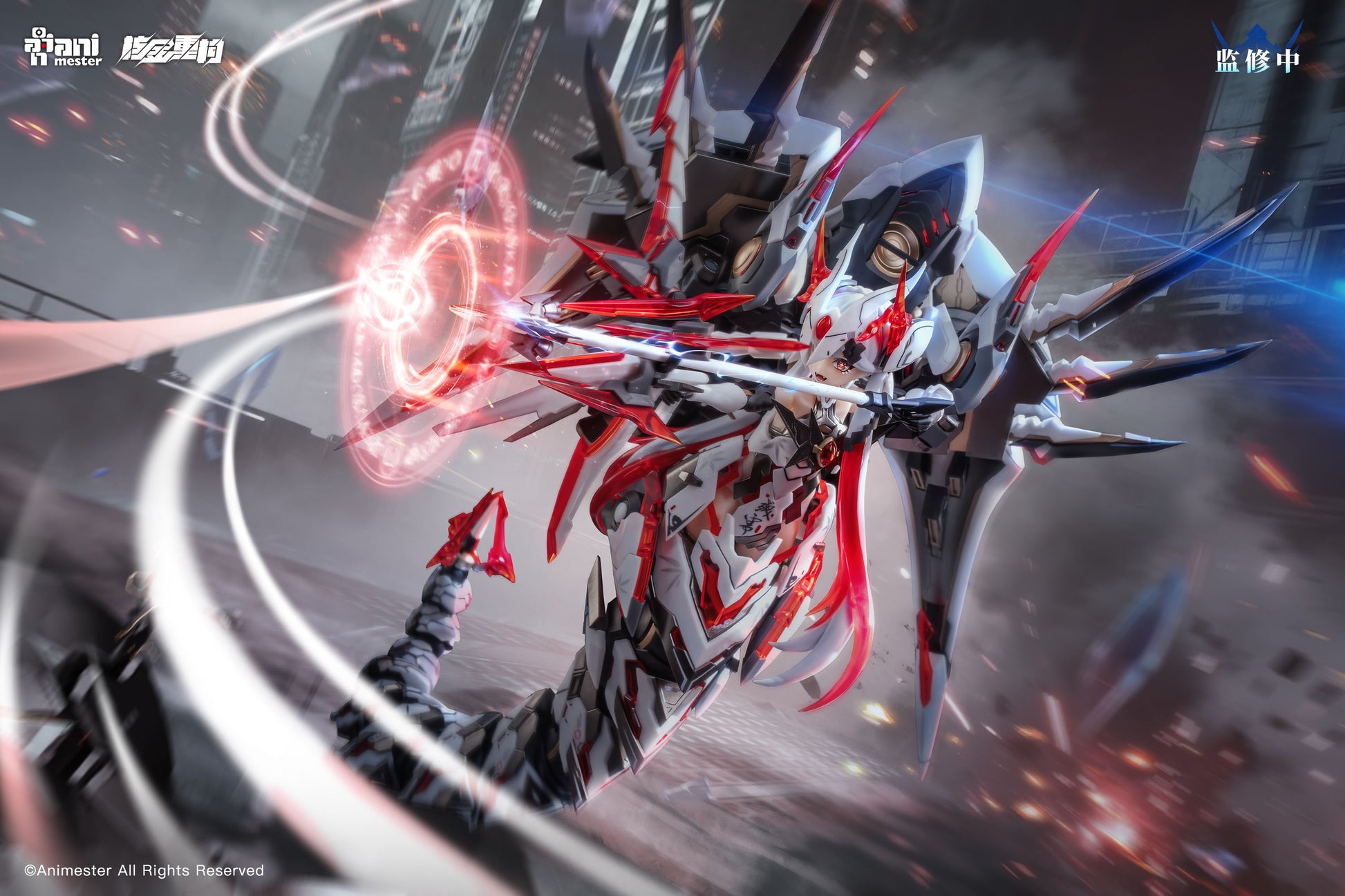 ANIMESTER X NUCLEAR GOLD RECONSTRUCTION POLARIS WHITE 1/12 PLASTIC MODEL KIT