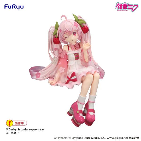 Hatsune Miku Noodle Stopper Figure -Sakura Miku 2025 Wink ver.-