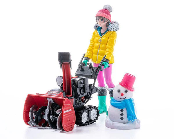 PLAMAX MF-62: minimum factory Minori with Honda Small Snow Plow HSS1170n (JX) 1/20 Scale Figure
