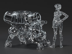 PLAMAX minimum factory MF-96 Motoko Kusanagi with Fuchikoma: Thermoptic Camouflage Ver.  Ghost in the Shell Max Factory