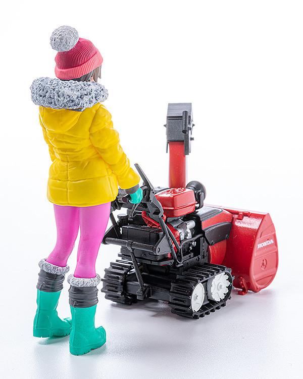 PLAMAX MF-62: minimum factory Minori with Honda Small Snow Plow HSS1170n (JX) 1/20 Scale Figure