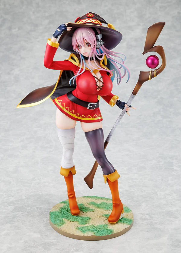 Super Sonico KONOSUBA - God's blessing on this wonderful world! Megumin collaboration ver. 1/7 Scale Figure