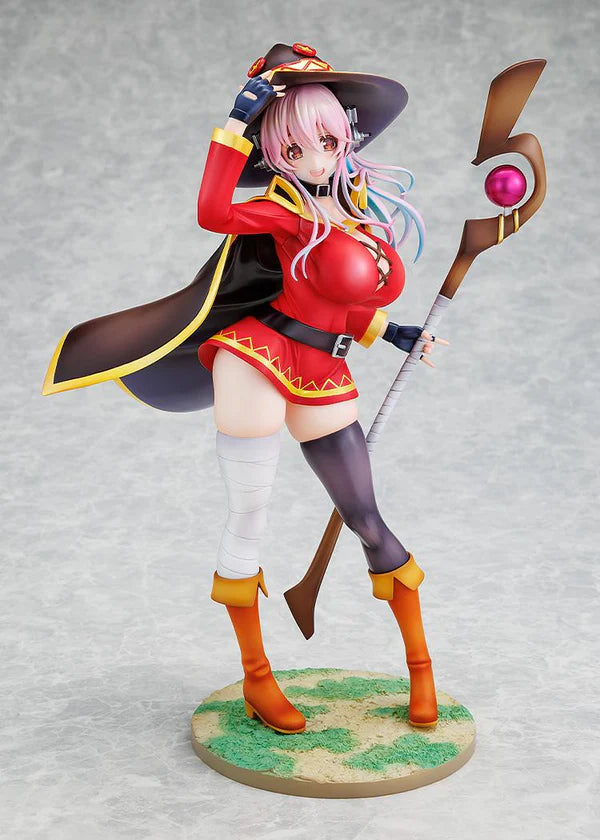 Super Sonico KONOSUBA - God's blessing on this wonderful world! Megumin collaboration ver. 1/7 Scale Figure