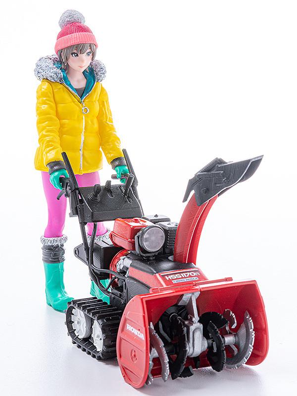 PLAMAX MF-62: minimum factory Minori with Honda Small Snow Plow HSS1170n (JX) 1/20 Scale Figure