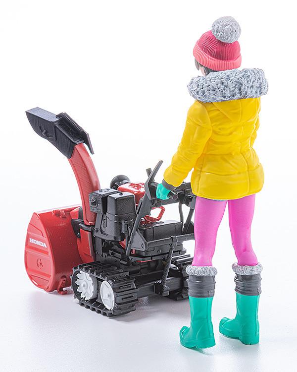 PLAMAX MF-62: minimum factory Minori with Honda Small Snow Plow HSS1170n (JX) 1/20 Scale Figure