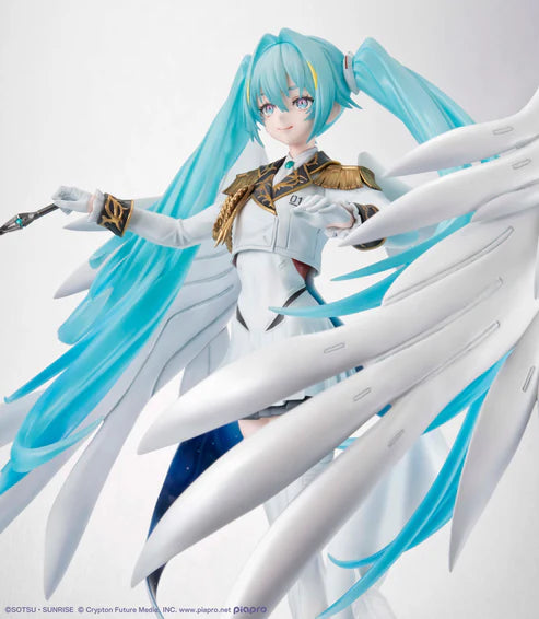 Lucrea Mobile Suit Gundam 45th Anniversary X Hatsune Miku Hatsune Miku X Wing Gundam Zero EW 1/7 Scale Figure