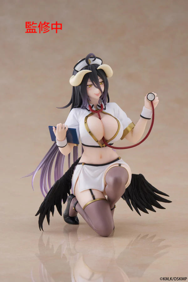 Overlord Desktop Cute Figure - Albedo (Nurse Ver.)