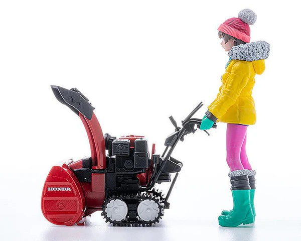 PLAMAX MF-62: minimum factory Minori with Honda Small Snow Plow HSS1170n (JX) 1/20 Scale Figure