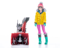 PLAMAX MF-62: minimum factory Minori with Honda Small Snow Plow HSS1170n (JX) 1/20 Scale Figure