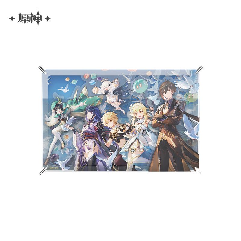 Genshin Impact 1st Anniversary Puzzle Acrylic Display
