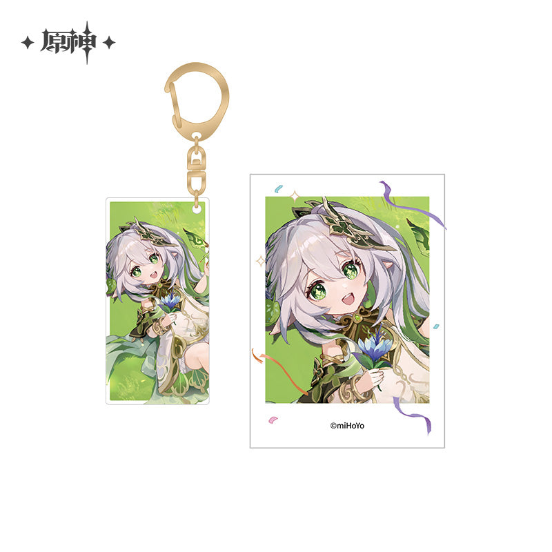 Genshin Impact Acrylic Keychain & Polaroid Card Set