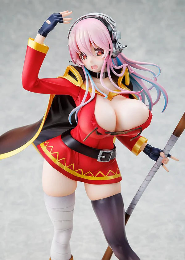 Super Sonico KONOSUBA - God's blessing on this wonderful world! Megumin collaboration ver. 1/7 Scale Figure