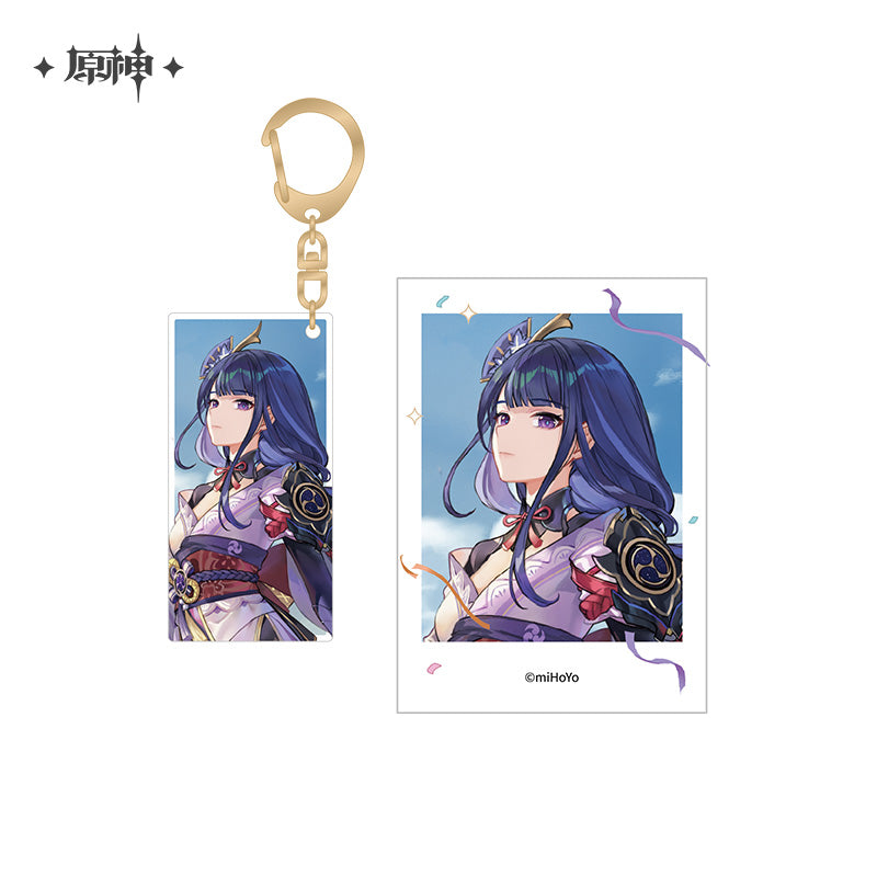 Genshin Impact Acrylic Keychain & Polaroid Card Set