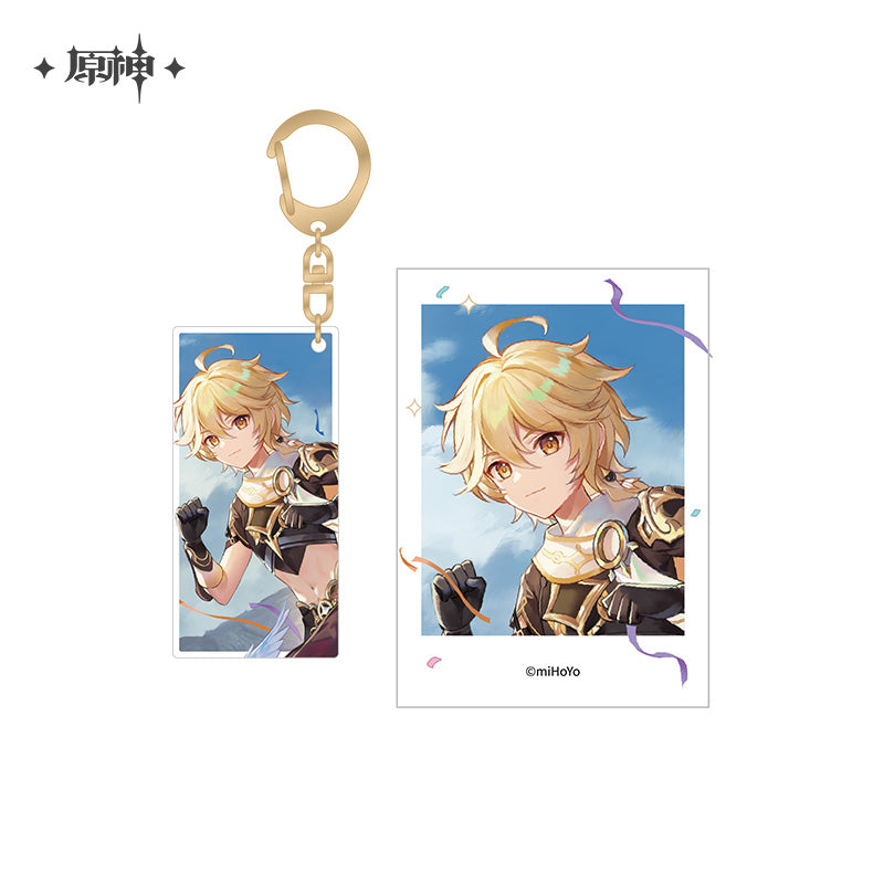 Genshin Impact Acrylic Keychain & Polaroid Card Set