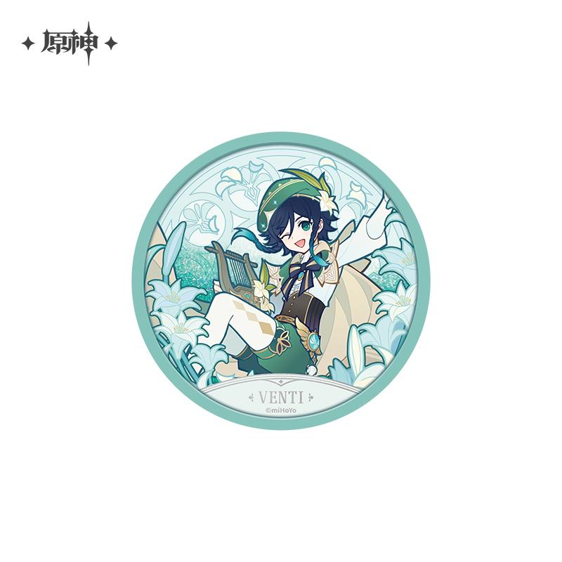 Genshin Impact Windblume's Breath Flowing Glitter Coaster