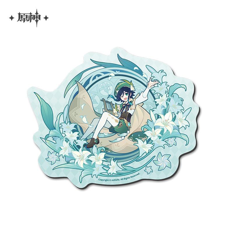 Genshin Impact Windblume's Breath Theme Die-cut Mouse Pad