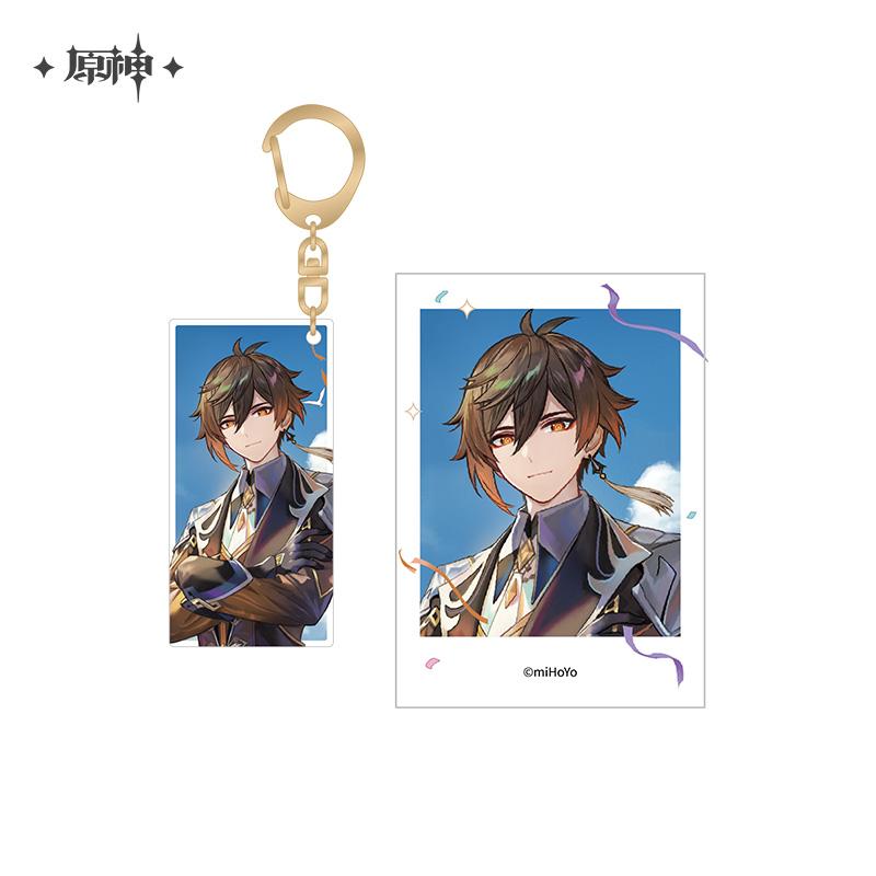 Genshin Impact Acrylic Keychain & Polaroid Card Set