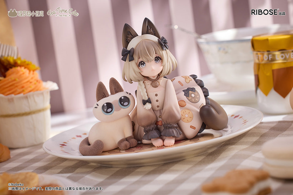 DLC Series Tea Time Cats x Siamese Cat Azuki-san Friendship Collaboration Exclusive Set Non Scale Figure
